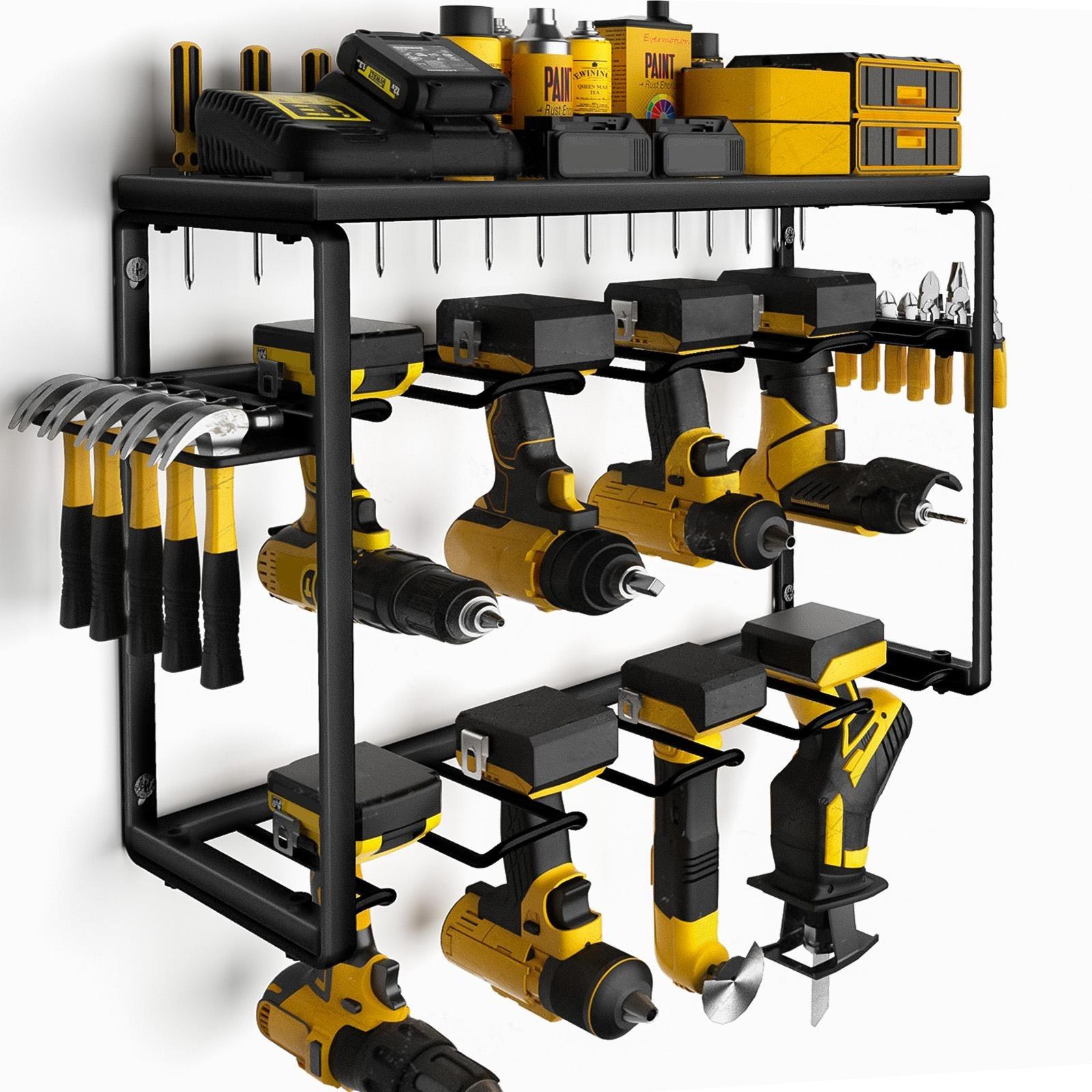 Power Tools Rack - Ağır Hizmet Tipi Metal Elektrikli Alet