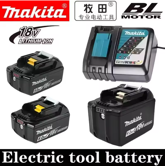 Power Tools Makita - Orijinal Makita 18V pil 9Ah 6Ah