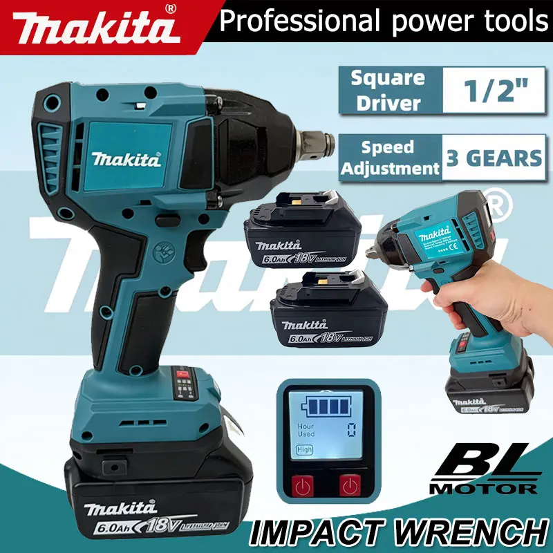 Power Tools Makita - Makita Dijital Ekranlı Elektrikli Darbeli Anahtar