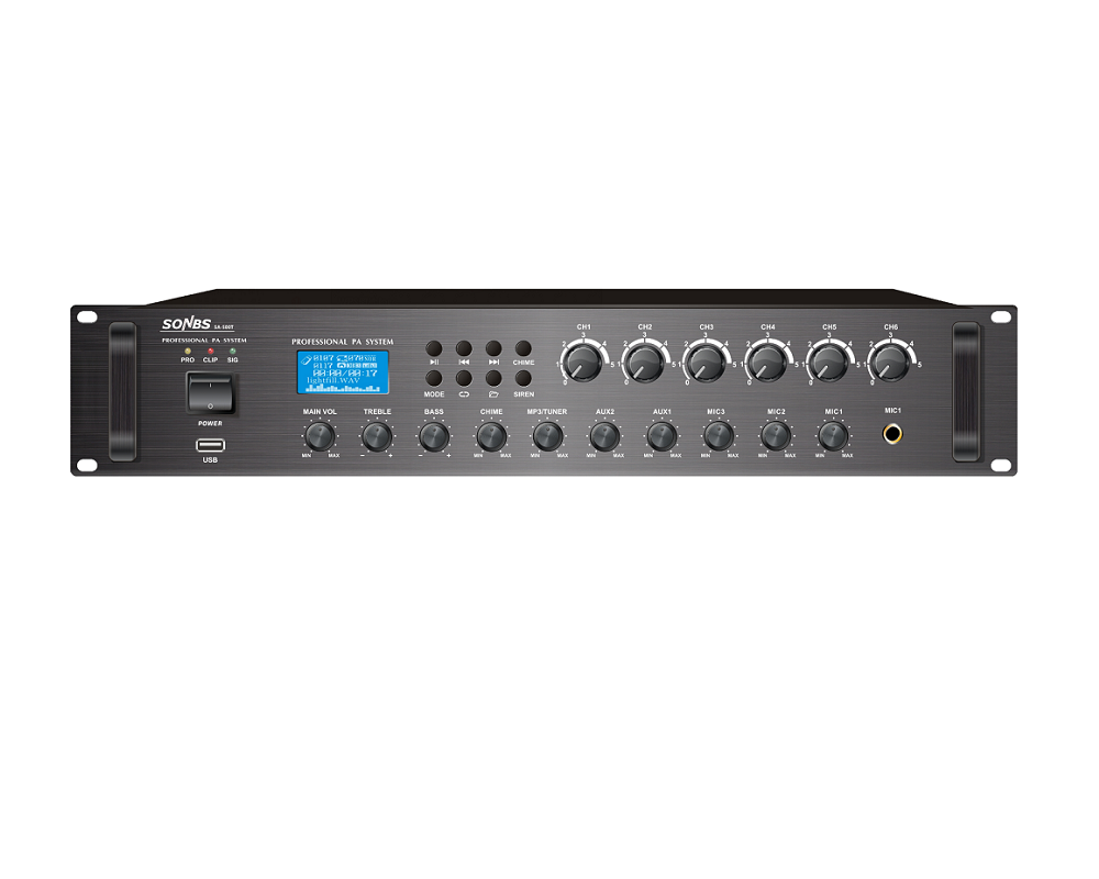 Power Tools Zones - 500w 80hz~16khz PA Sistemi 6 Bölgeli
