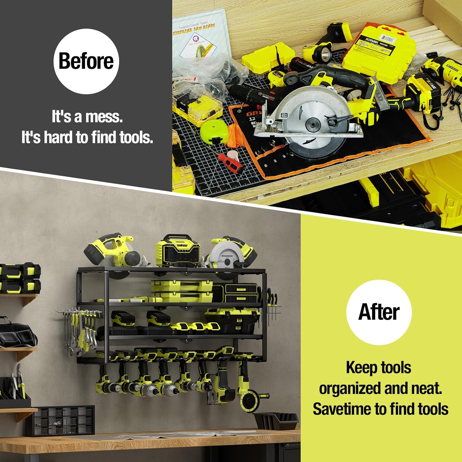 4 Katmanlı Duvara Monte Elektr - Power Tools Rack incelemesi ve fiyatı