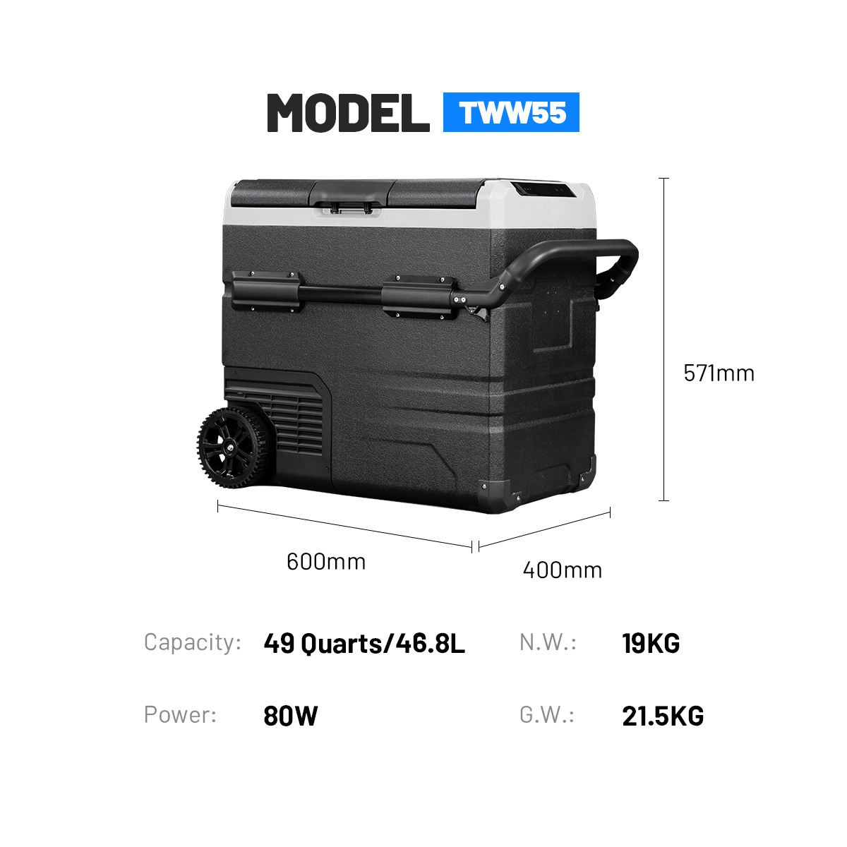 55L güneş enerjisi buzdolabı d - Power Tools Zones incelemesi ve fiyatı