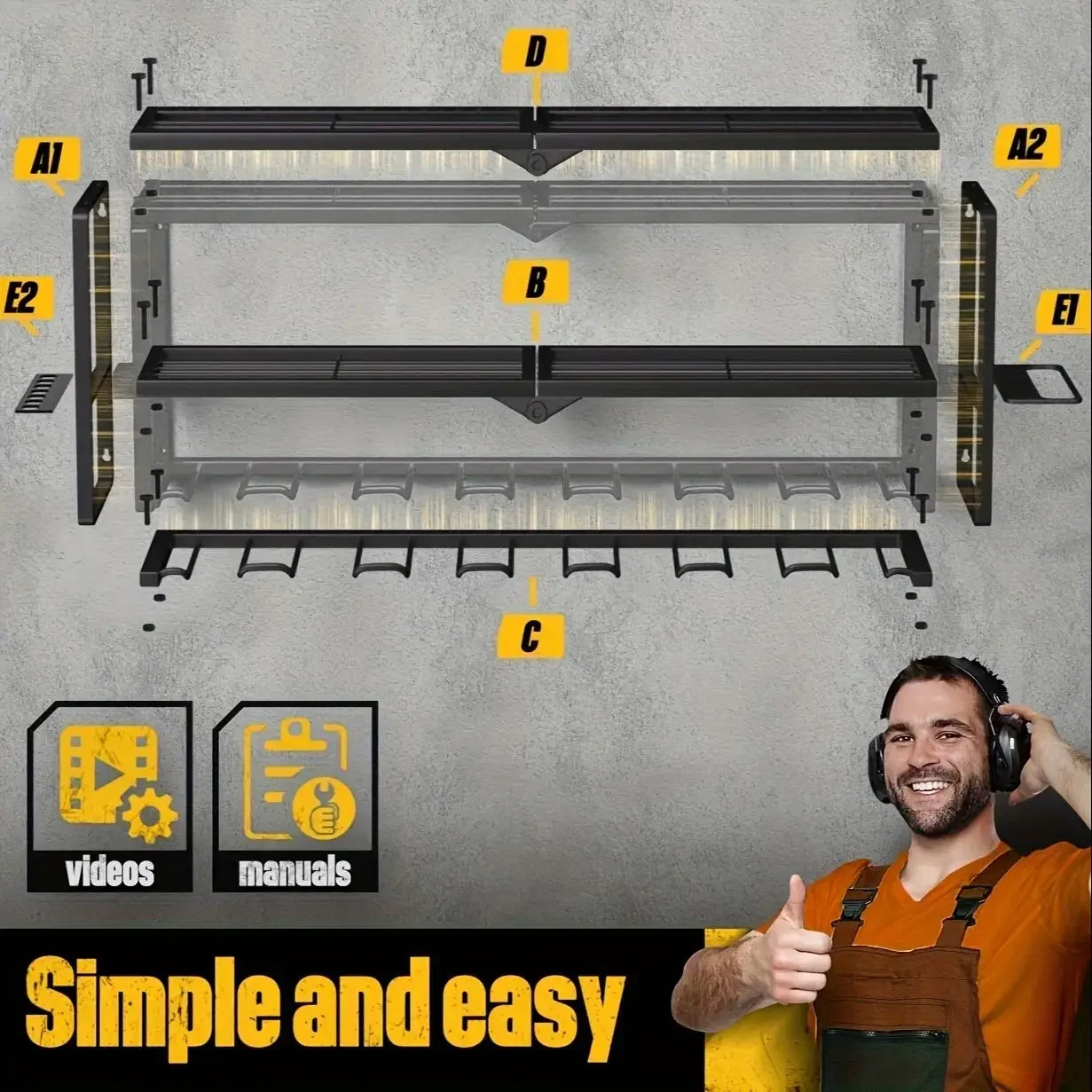 Ağır Hizmet Tipi Metal Elektri - Power Tools Rack incelemesi ve fiyatı