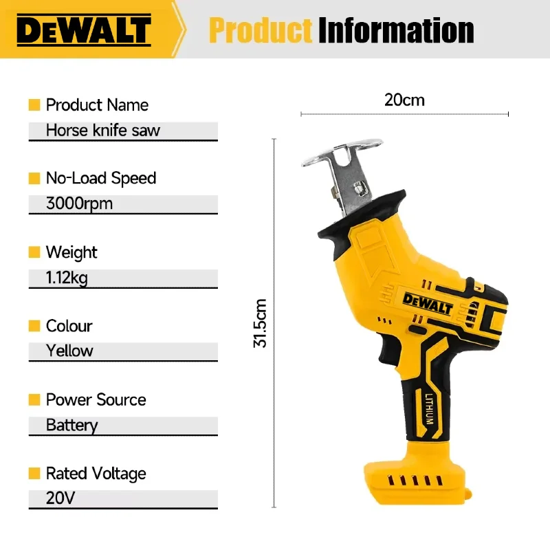 Dewalt Fırçasız Tilki Kuyruğu  - Reciprocating Saw Cordless incelemesi ve fiyatı