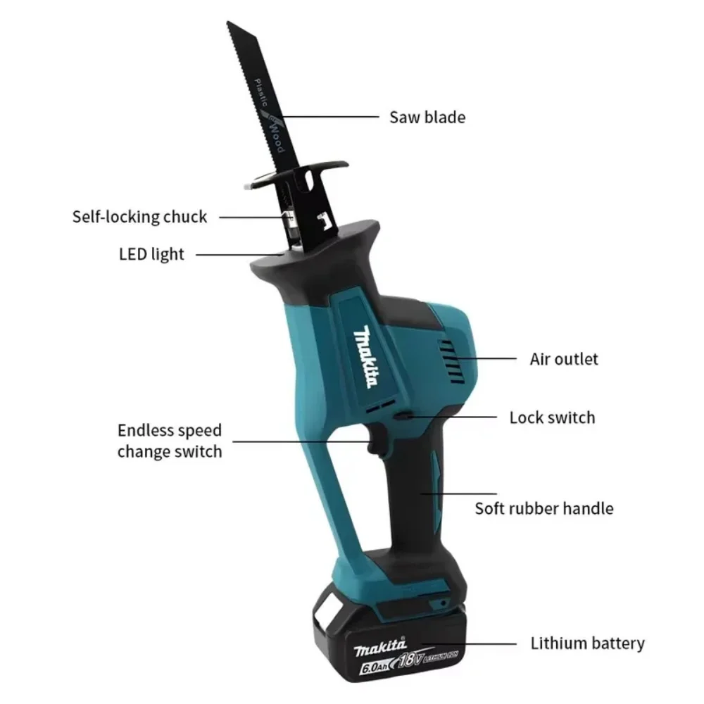 Makita 18V 2025 yeni Akülü Ele - Reciprocating Saw Cordless incelemesi ve fiyatı