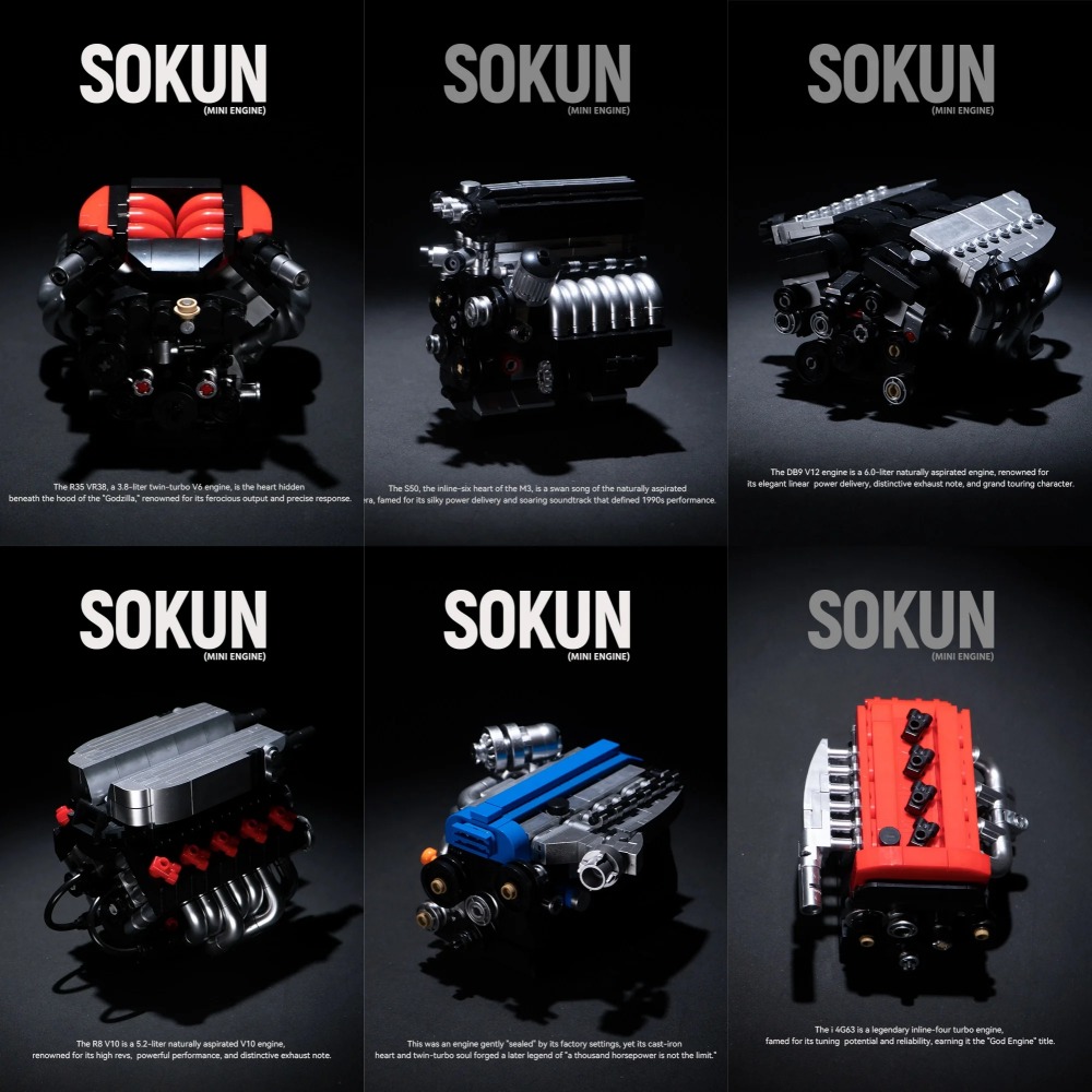 PB8869 SOKUN Araç Motor Modeli - Power Tools Lego incelemesi ve fiyatı